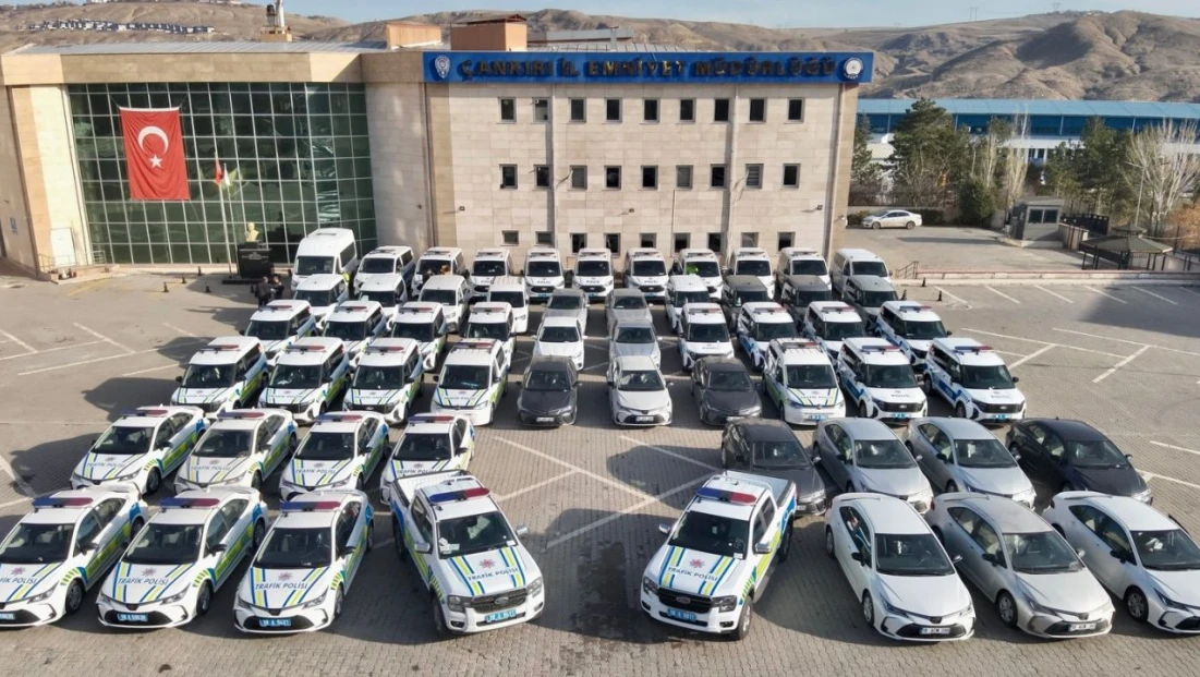 Çankırı İl Emniyet Müdürlüğü'ne 57 Araç Tahsis Edildi
