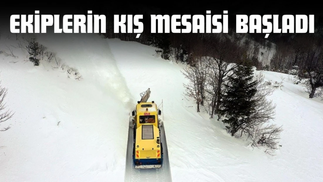 Kastamonu'da Ekiplerin Kış Mesaisi Başladı