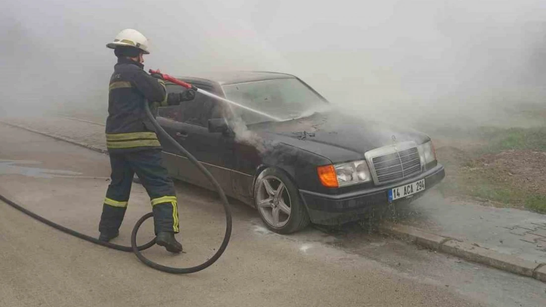 Seyir Halindeki Otomobilde Yangın