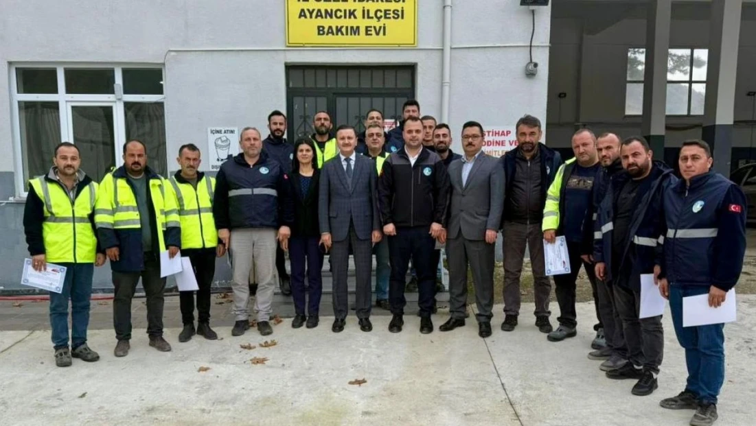 Sinop İl Özel İdaresi Personellerine 'Teşekkür Belgesi'