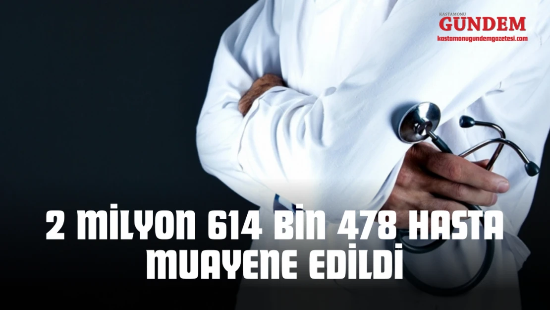 2 Milyon 614 Bin 478 Hasta Muayene Edildi