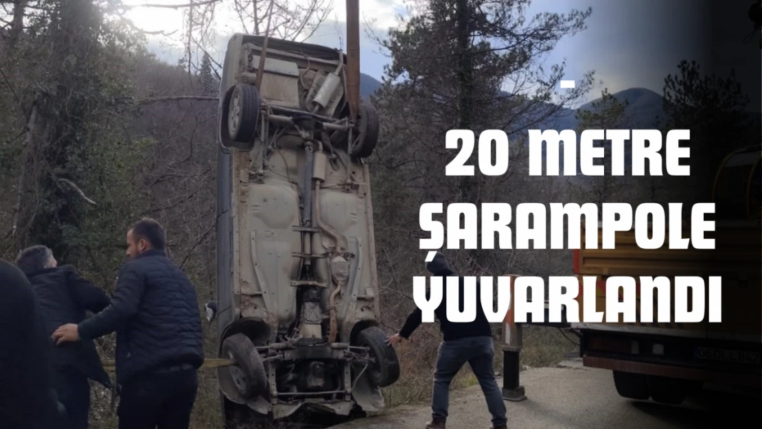 20 Metre Şarampole Yuvarlandı