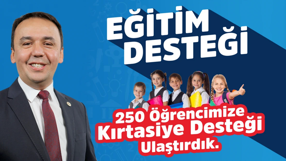 250 Çocuğa Kırtasiye Yardımı Ulaştı