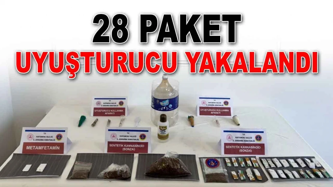 28 Paket Uyuşturucu Ele Geçirildi