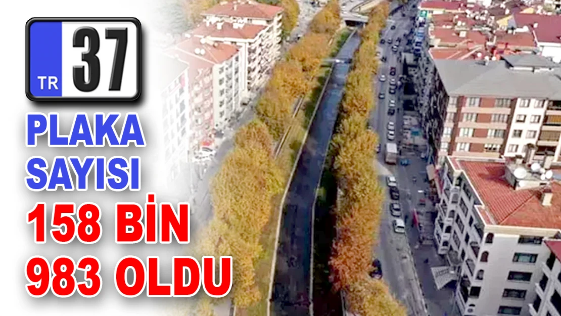 37 Plaka Sayısı 158 Bin 983 Oldu