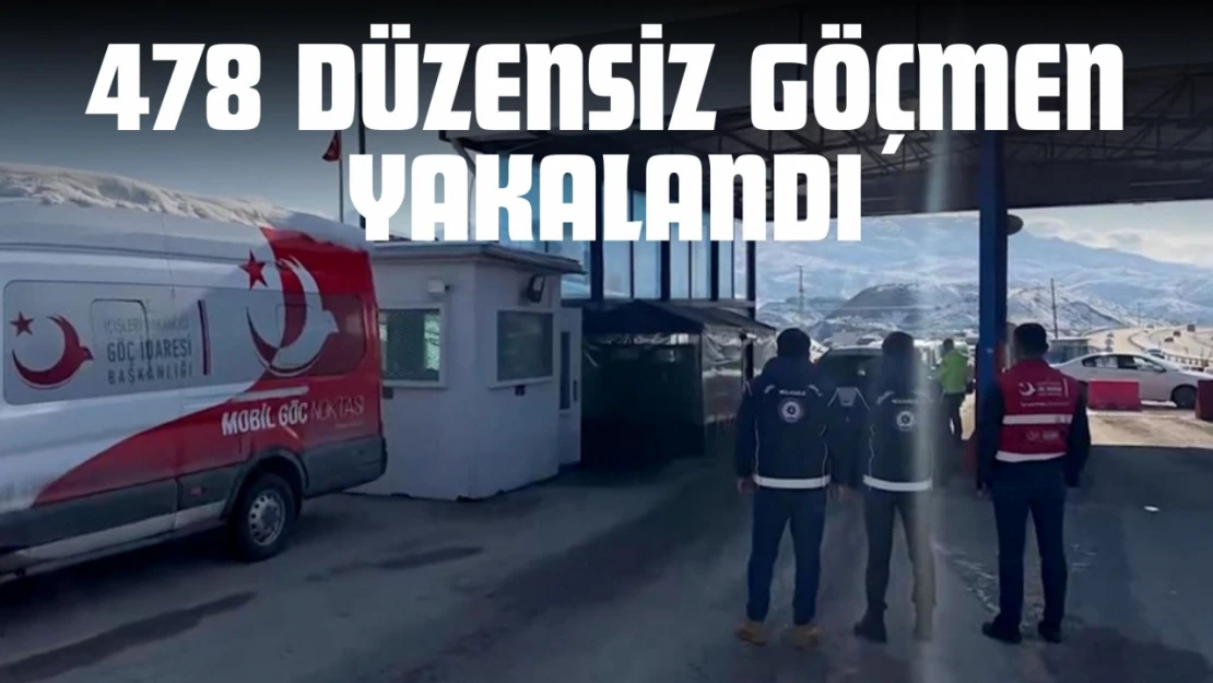 478 Düzensiz Göçmen Yakalandı