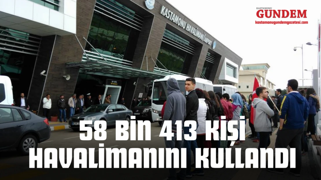 58 Bin 413 Kişi Havalimanını Kullandı