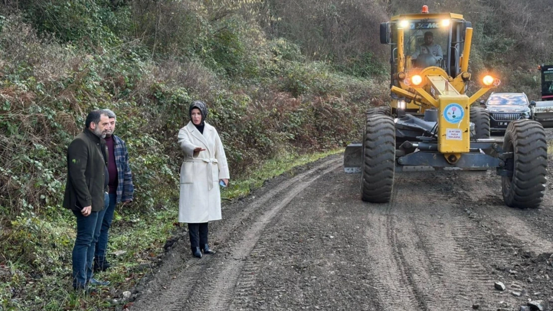 Abana'da Yol Onarım Çalışmaları Başladı