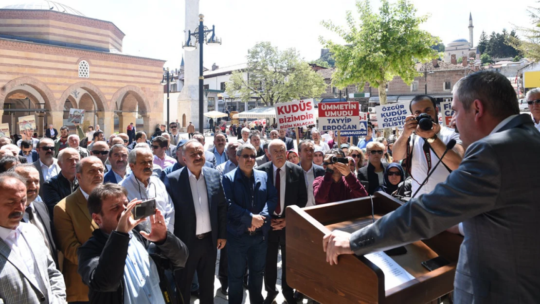 AK Parti, İsrail'i protesto etti