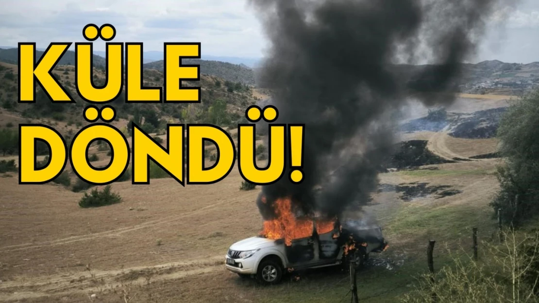 Alevlere Teslim Olan Pikap Küle Döndü