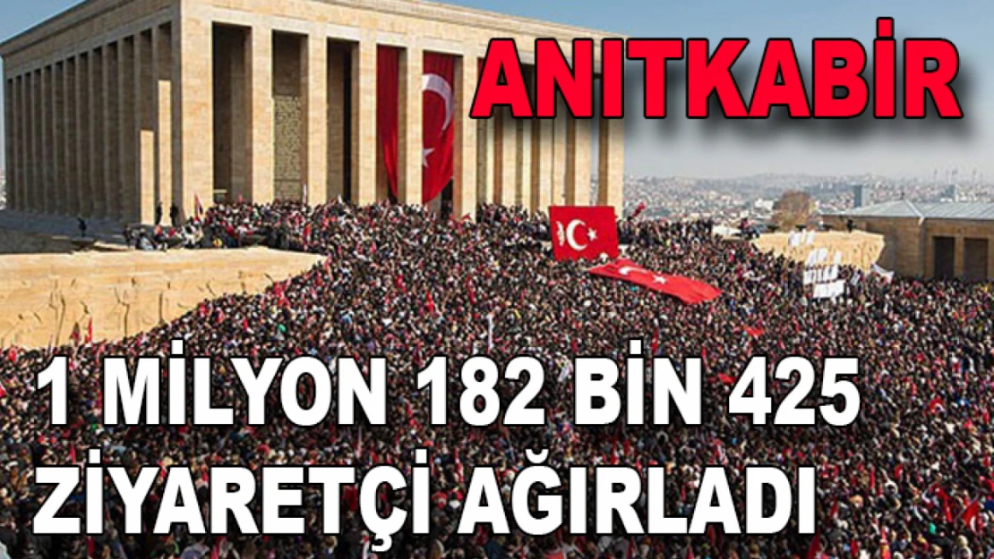 Anıtkabir 1 milyon 182 bin 425 ziyaretçi ağırladı