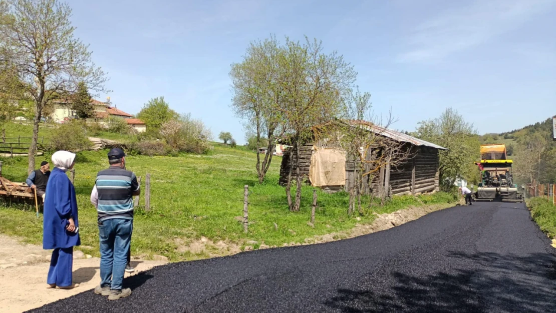 Azdavay köylerinde asfalt çalışmaları başladı