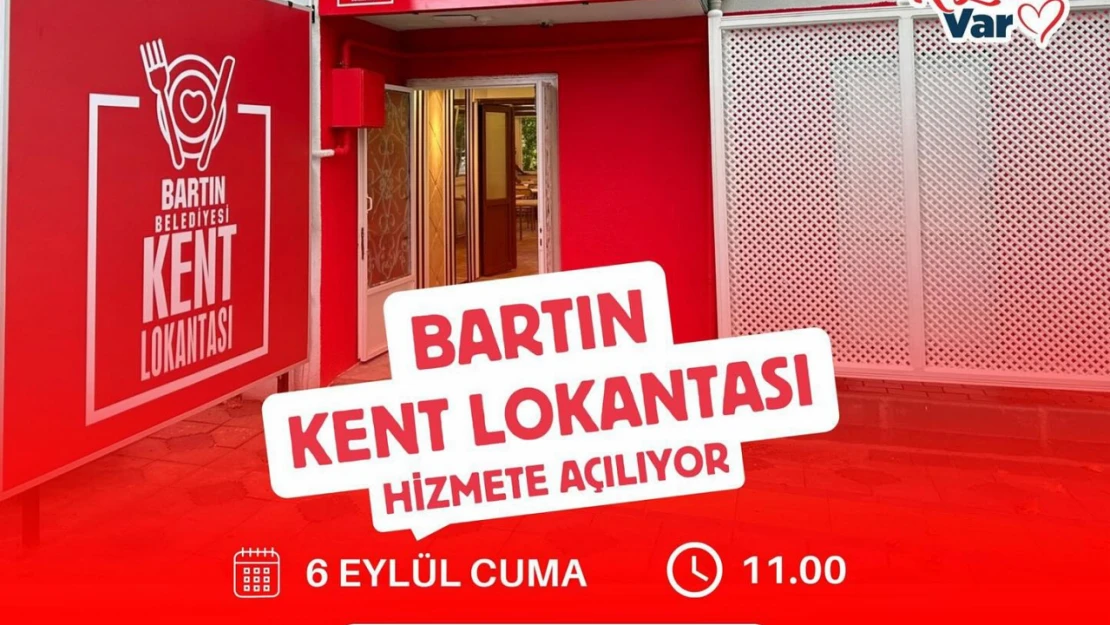 Bartın'da Kent Lokantası Açılıyor