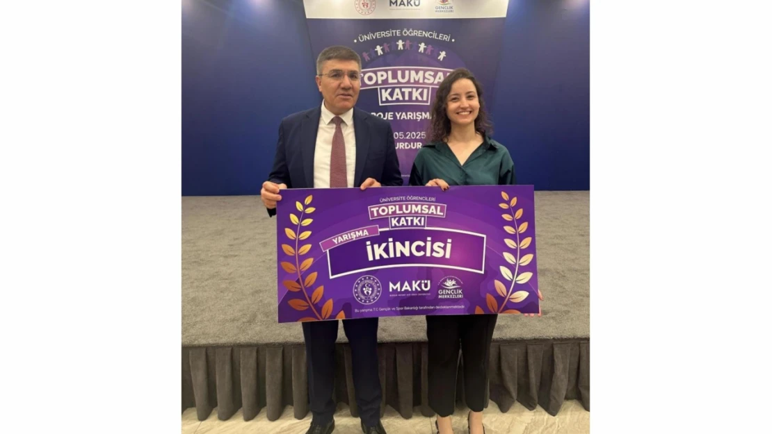 BEUN Lisansüstü Öğrencisi Merve Özçelik'in Yüksek Lisans Tezine İkincilik Ödülü