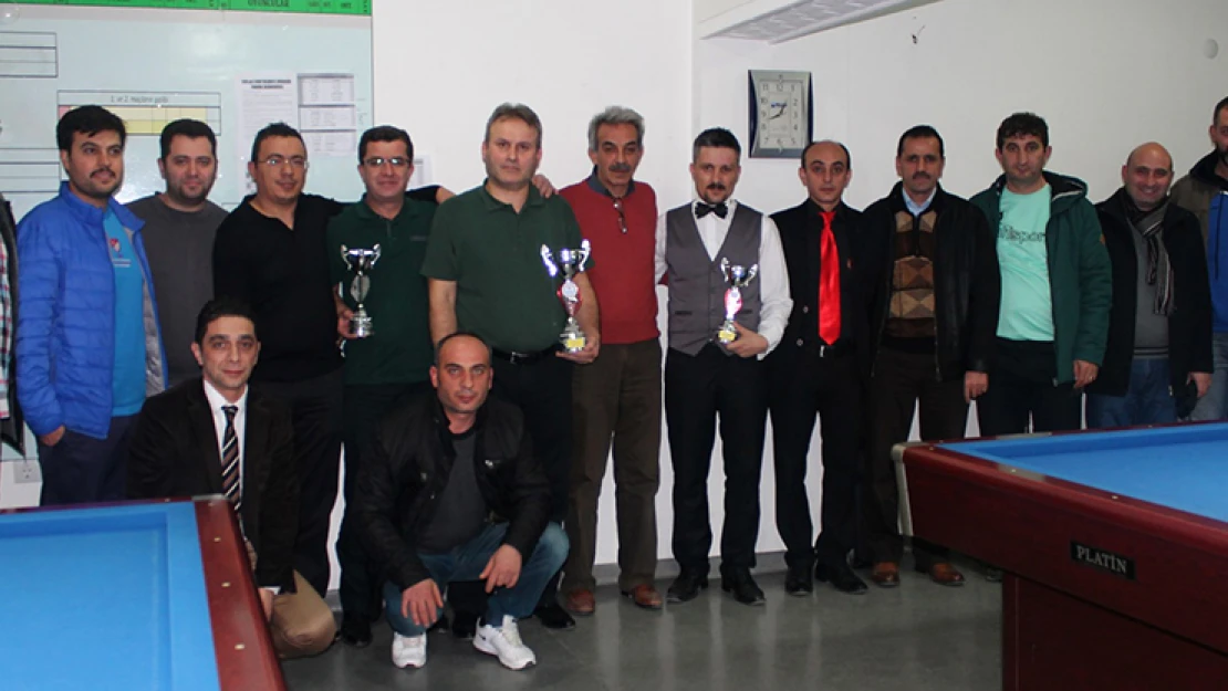 Bilardo Turnuvası İl Birinciliği karşılaşmaları tamamlandı