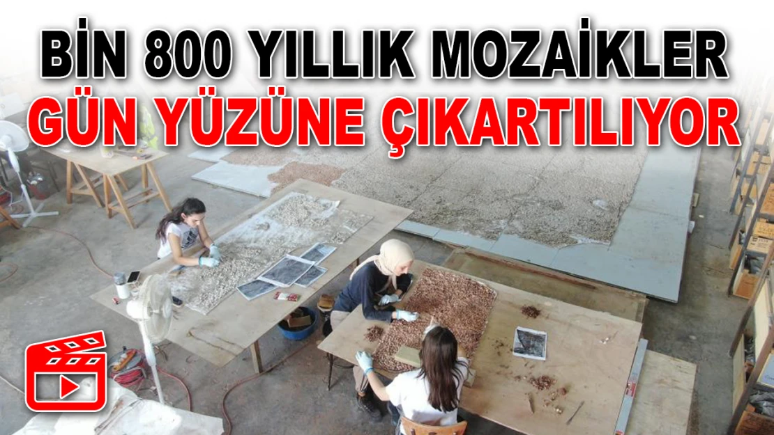 Bin 800 Yıllık Mozaikler Gün Yüzüne Çıkartılıyor