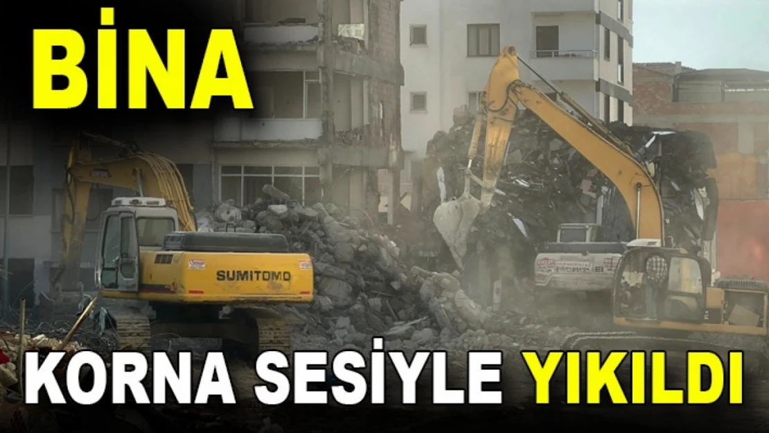 Bina korna sesiyle yıkıldı