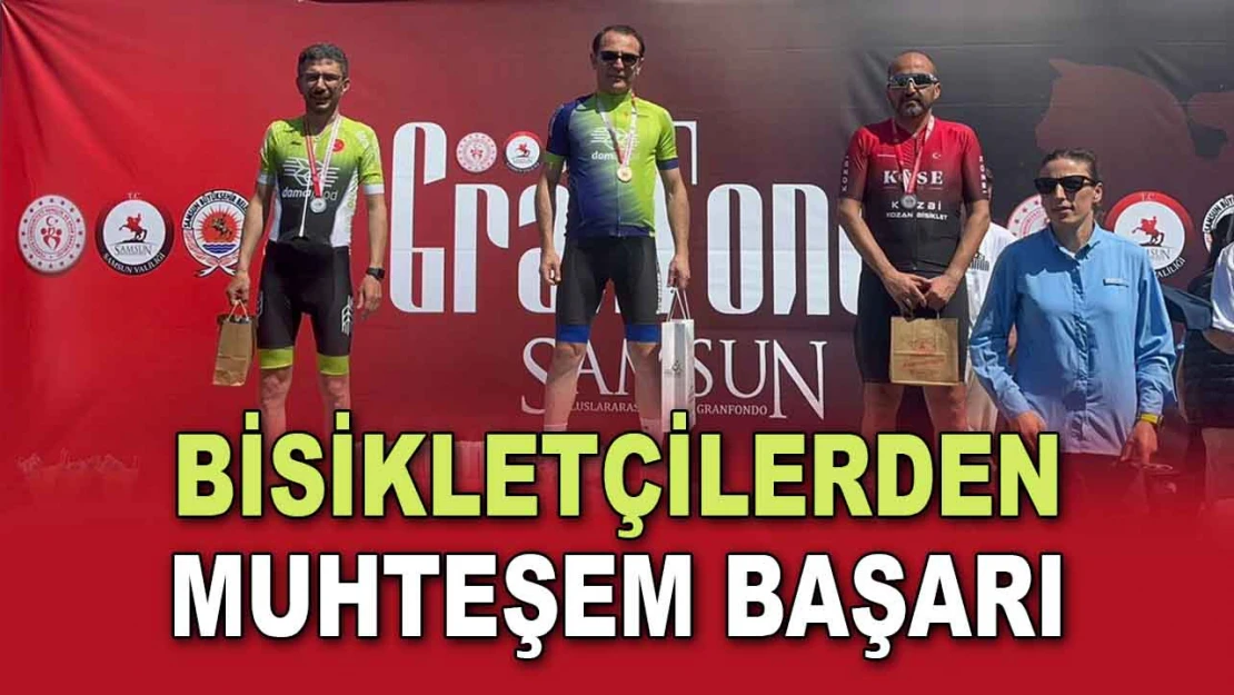 Bisikletçilerden Muhteşem Başarı