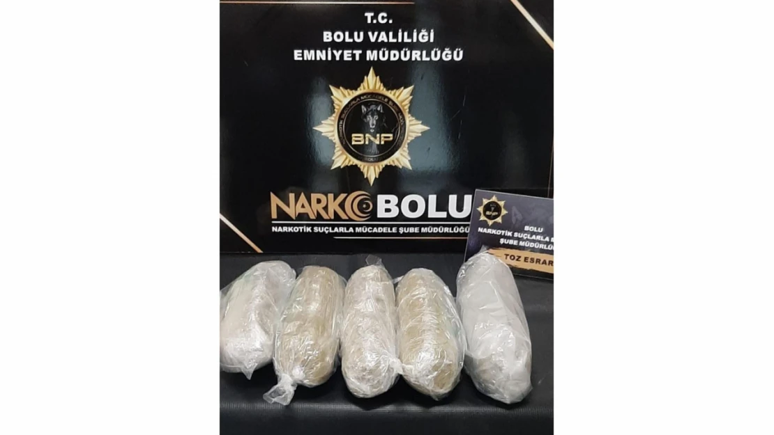 Bolu'da 5 kilogram uyuşturucu madde ele geçirildi