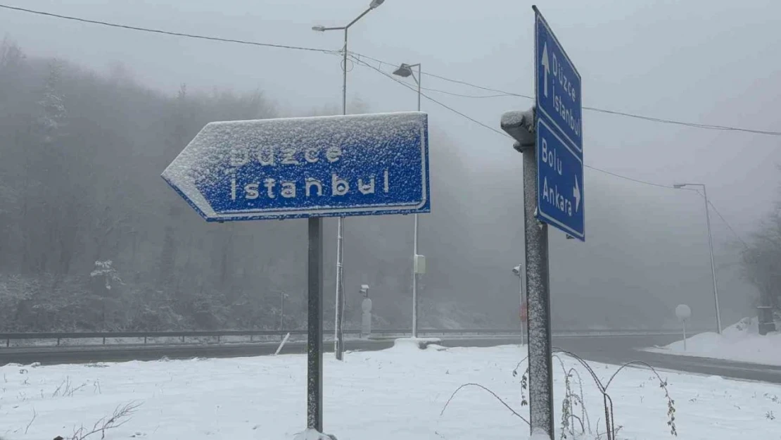 Bolu Dağı'nda Kar Yağışı Ve Sis Etkili Oluyor