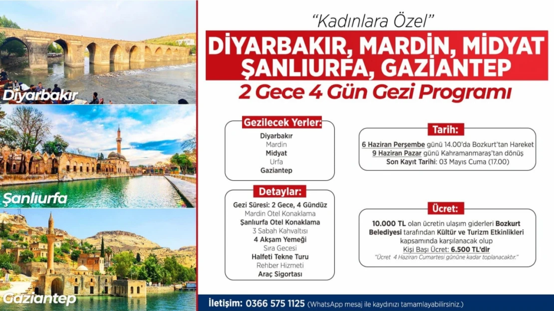 Bozkurt Belediyesi'nden Kültürel Gezi