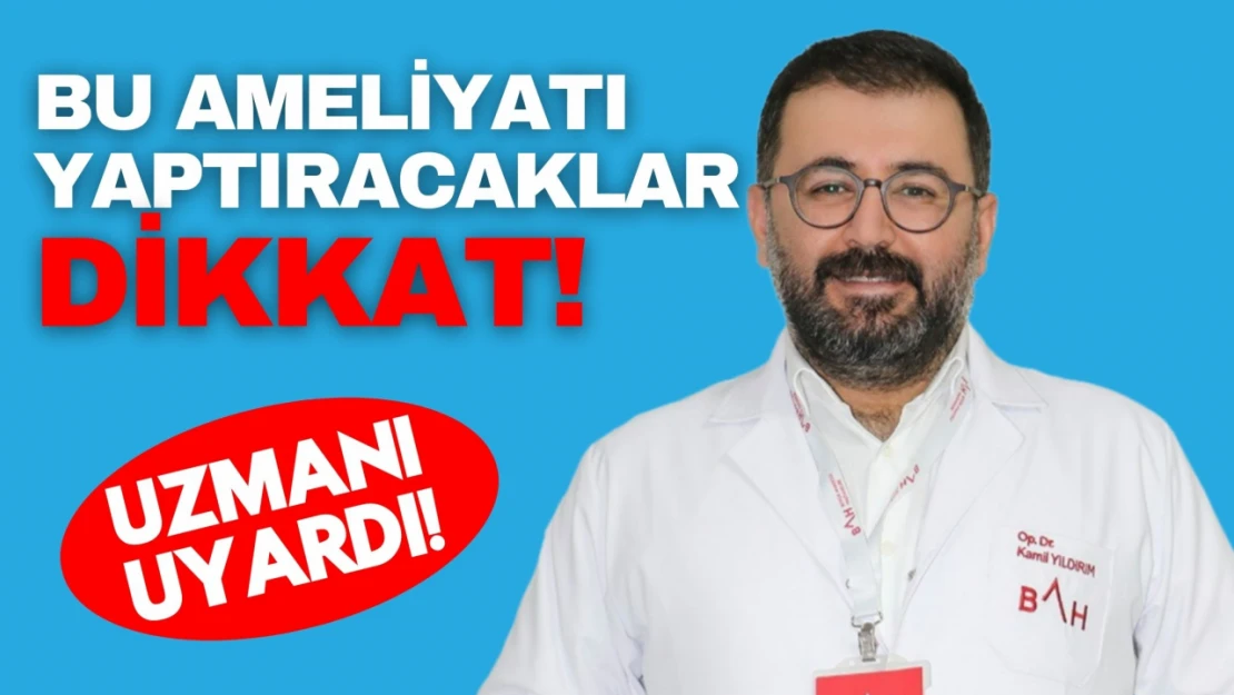 Uzmanından Uyarı!