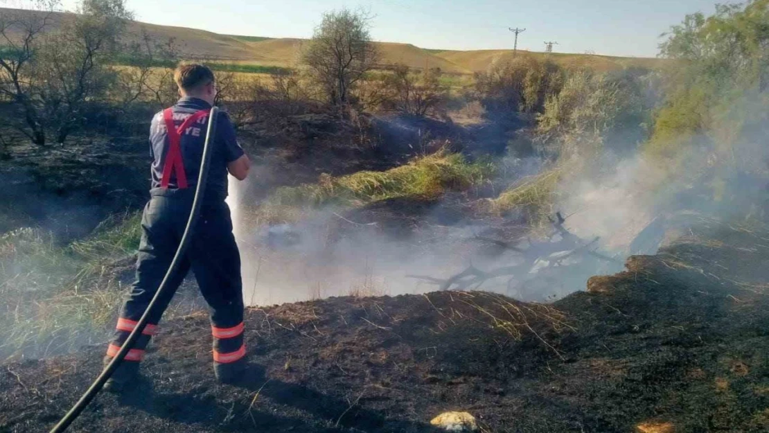 Çankırı'da Arazi Yangını