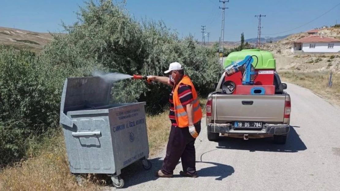 Çankırı'da haşerelerle mücadele ediliyor