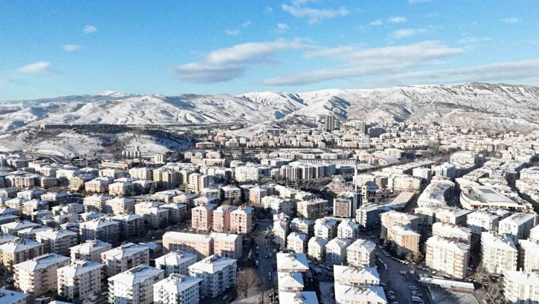 Kar Manzarası Dronla Görüntülendi