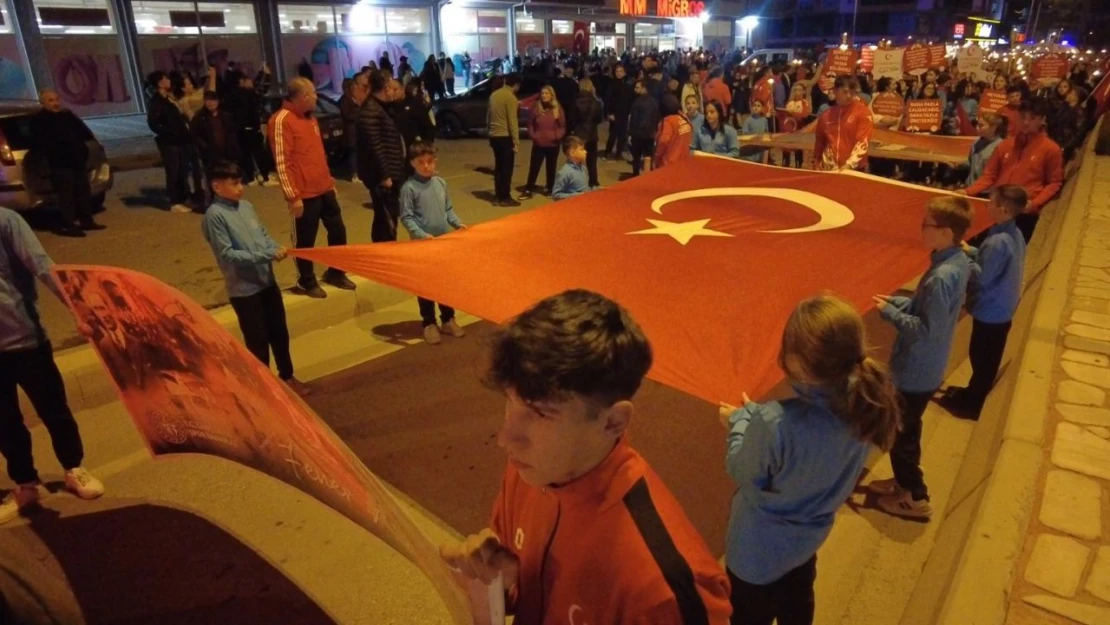 Çankırı'da Türk bayrakları İle Yürüdüler