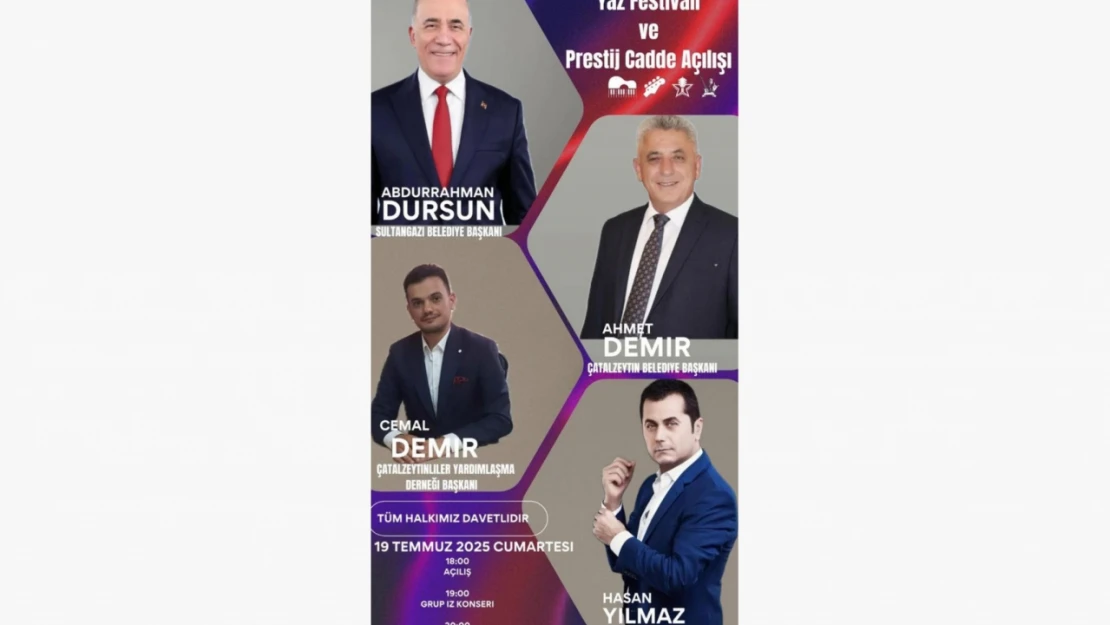 Çatalzeytin'de Prestij Cadde Açılışı ve Yaz Festivali Coşkusu