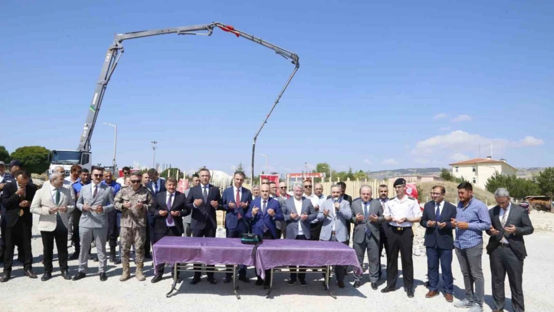 Çorum L Tipi Cezaevi'ne Yapılacak Olan Mescidin Temeli Atıldı