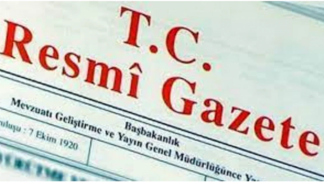 Cumhurbaşkanlığı kabinesi Resmi Gazete'de