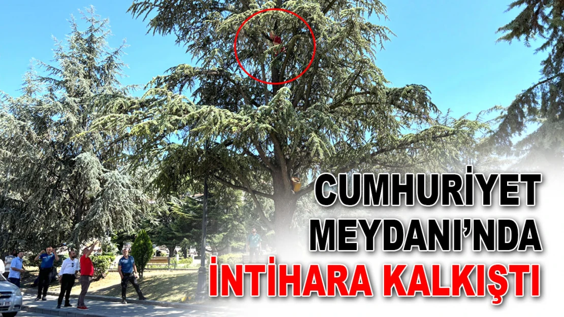 Cumhuriyet Meydanı'nda İntihara Kalkıştı