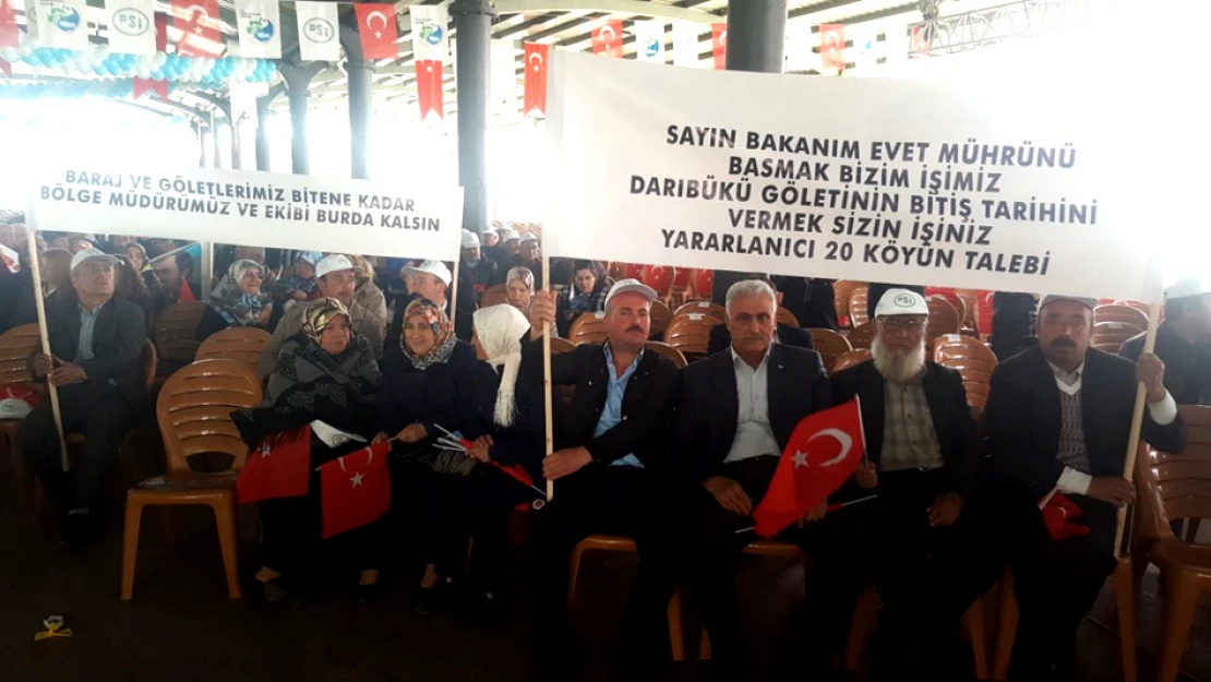 Darıbükü çiftçileri, gölet taleplerini yineledi