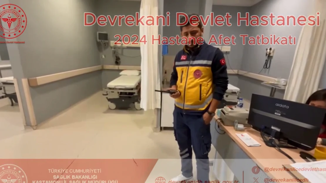 Devrekani Devlet Hastanesi'nde HAP Tatbikatı Yapıldı