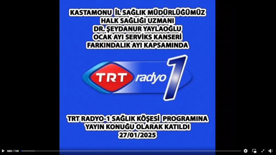 Dr. Yaylaoğlu, TRT'ye Konuk Oldu