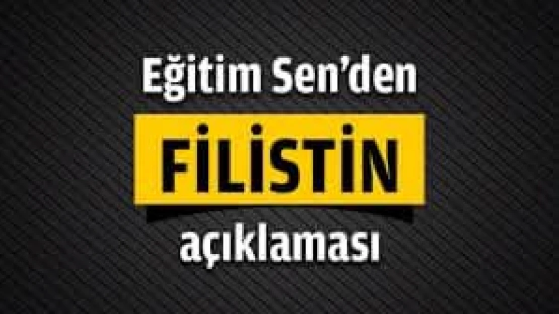 Eğitim-Sen'den Filistin ve barış açıklaması