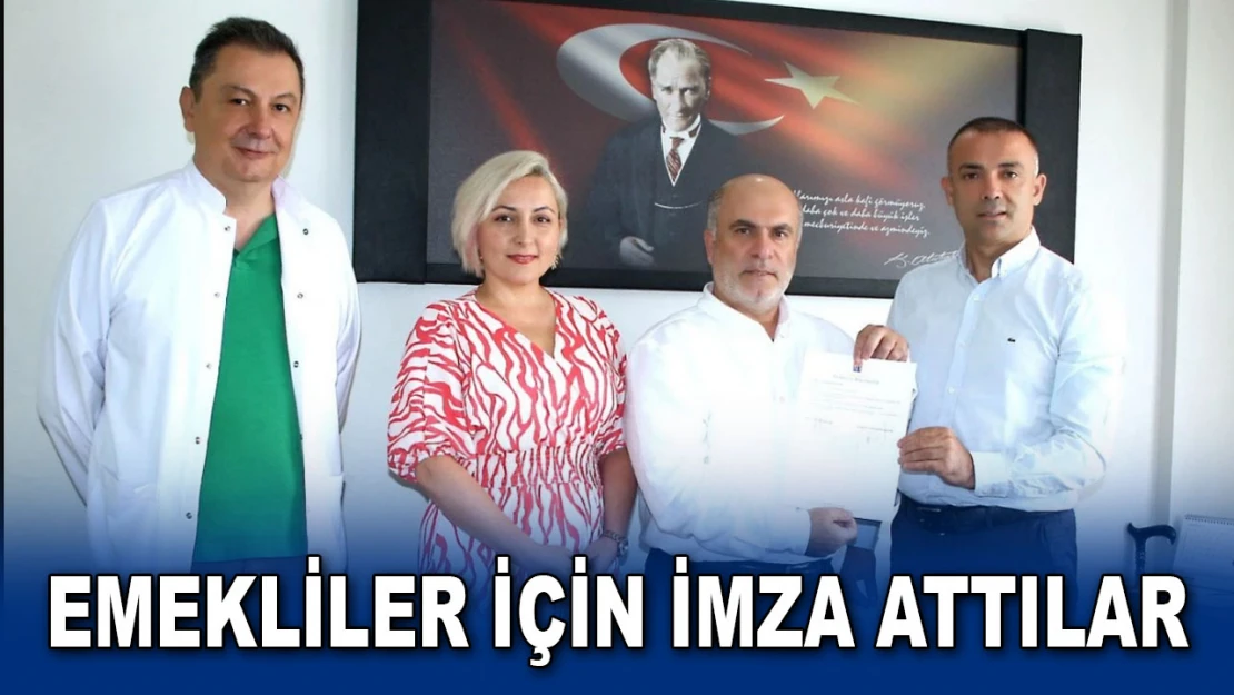 Emekliler için İmza Attılar