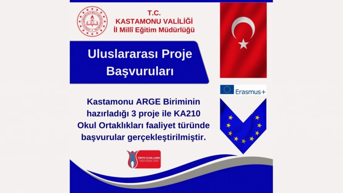 #Erasmus Programı'na 3 proje başvurusu