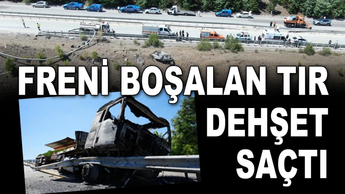 Freni Boşalan TIR Dehşet Saçtı