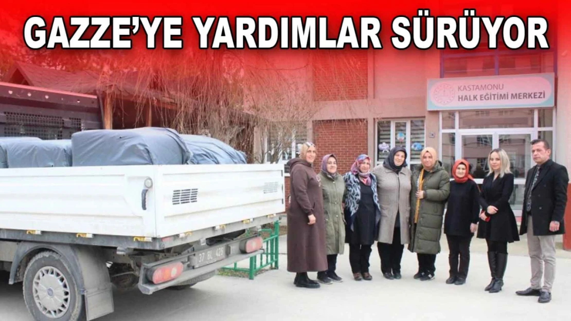 Gazze'ye Yardımlar Sürüyor