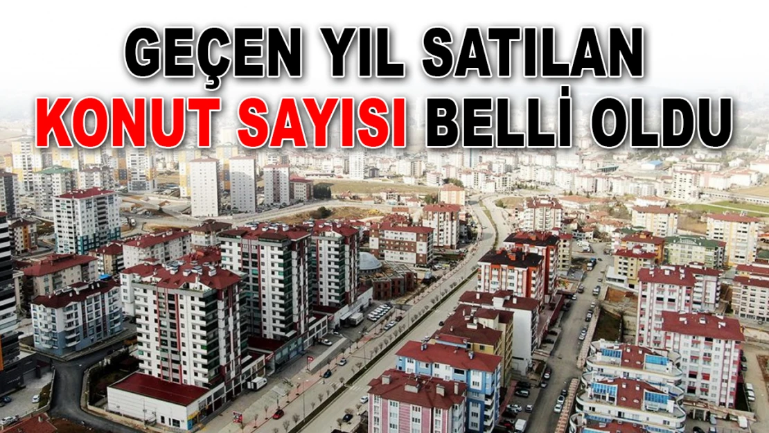 Geçen Yıl Satılan Konut Sayısı Belli Oldu