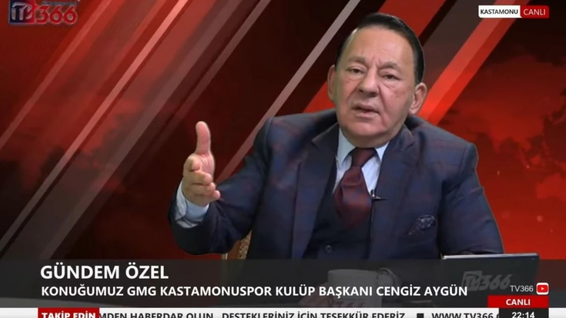 GMG Kastamonuspor Başkanı Cengiz Aygün 'Benim Kastamonuspor'u Bırakma Lüksüm Yok'