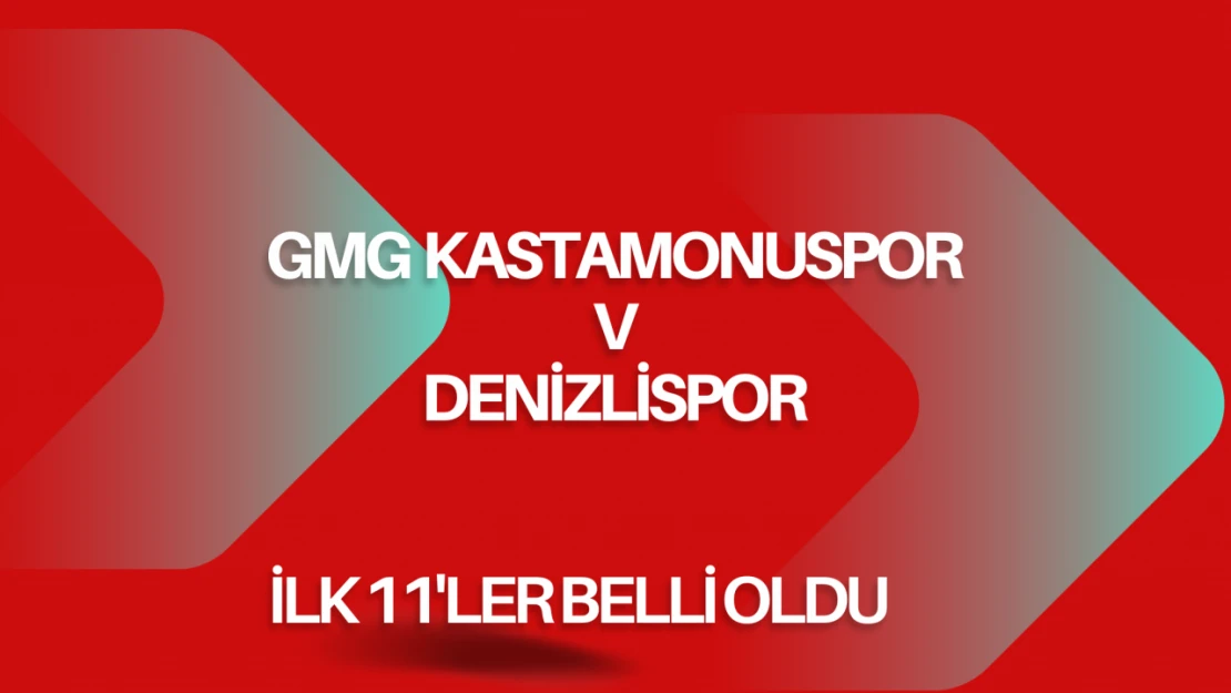 GMG Kastamonuspor-Denizlispor maçında kadrolar belli oldu