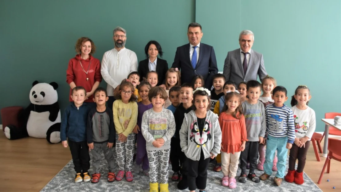 Gümüş'ten Hacıbey Anaokulu'na ziyaret