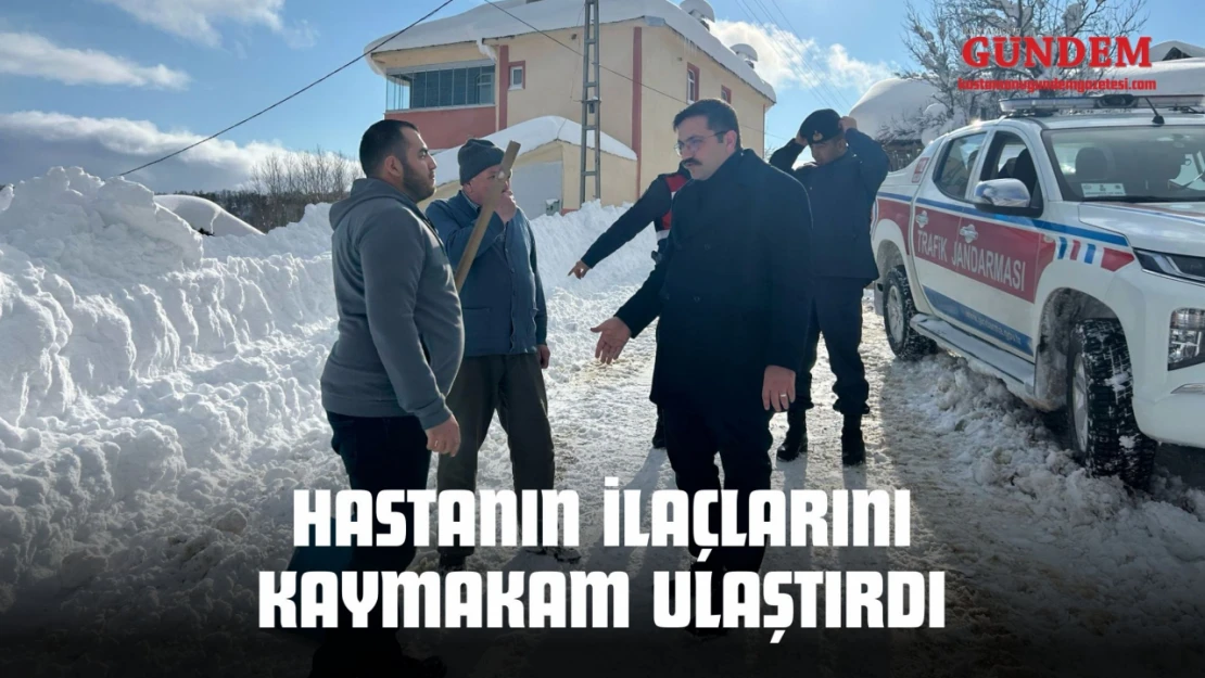 Hastanın İlaçlarını Kaymakam Ulaştırdı