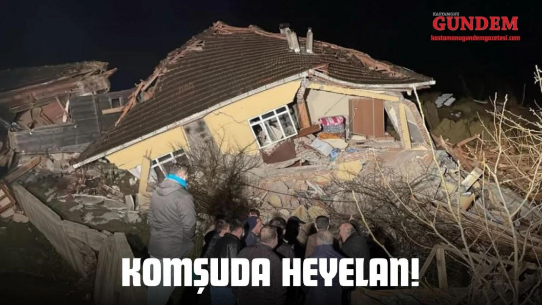 Heyelan 2 Evi Yıktı: Kastamonu'dan Ekipler Gönderildi