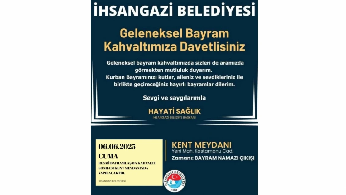 İhsangazi'de Geleneksel Bayram Kahvaltısı Yapılacak