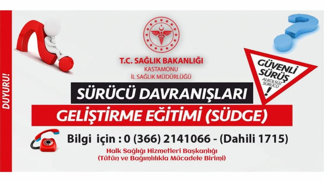 İl Sağlık'tan SÜDGE duyurusu